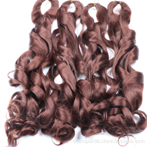 Spiral Braiding Hair Extension Synthetic Afro Bulk Jumbo Curl Wavy Box Crochet Braids